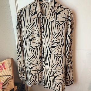 Equipment silk vintage shirt L